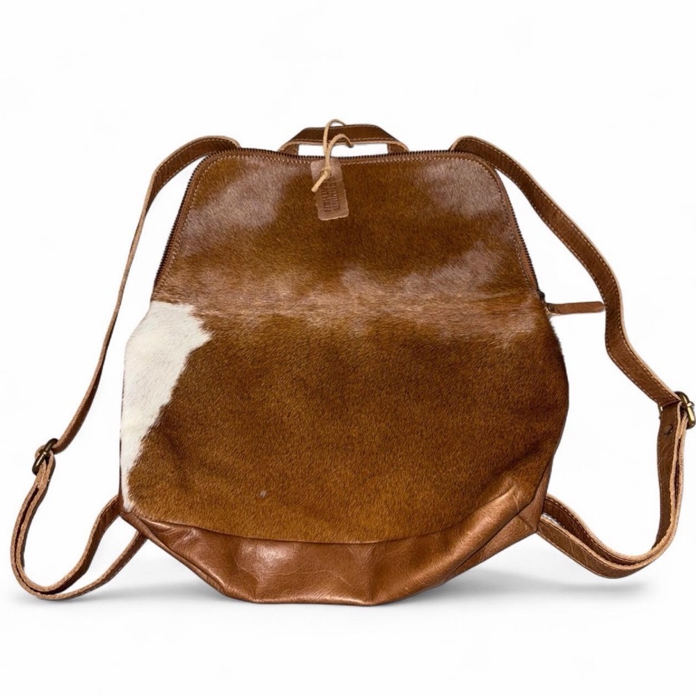 Cowhide backpack